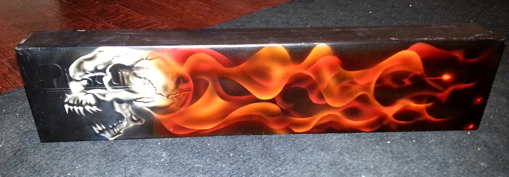 True Fire Flames and Skull